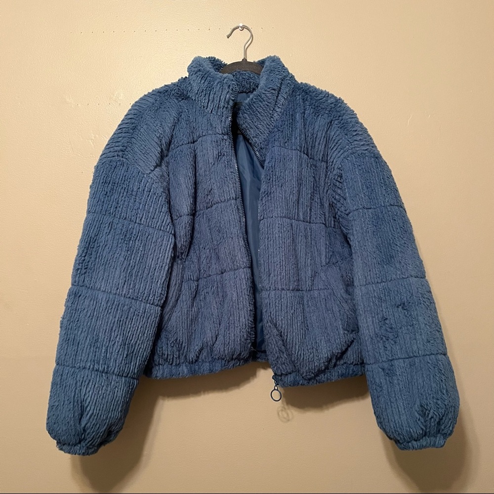 wild fable cropped puffer jacket